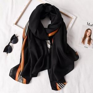 3/$30 Posh Girl Cotton Scarf Black